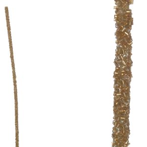 J-Line decoratie tak Bepareld – kunststof – goud