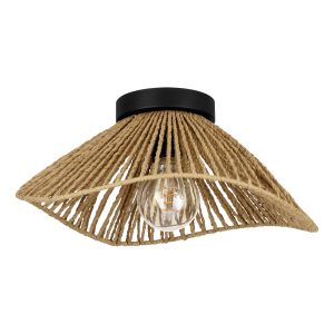 EGLO plafondlamp Lavister – e27 – papier/staal – zwart/bruin EGLO plafondlamp Lavister – e27 – papier/staal – zwart/bruin