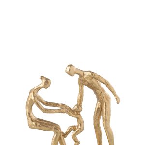 J-Line decoratie familie Draagt Kind – polyresin – goud