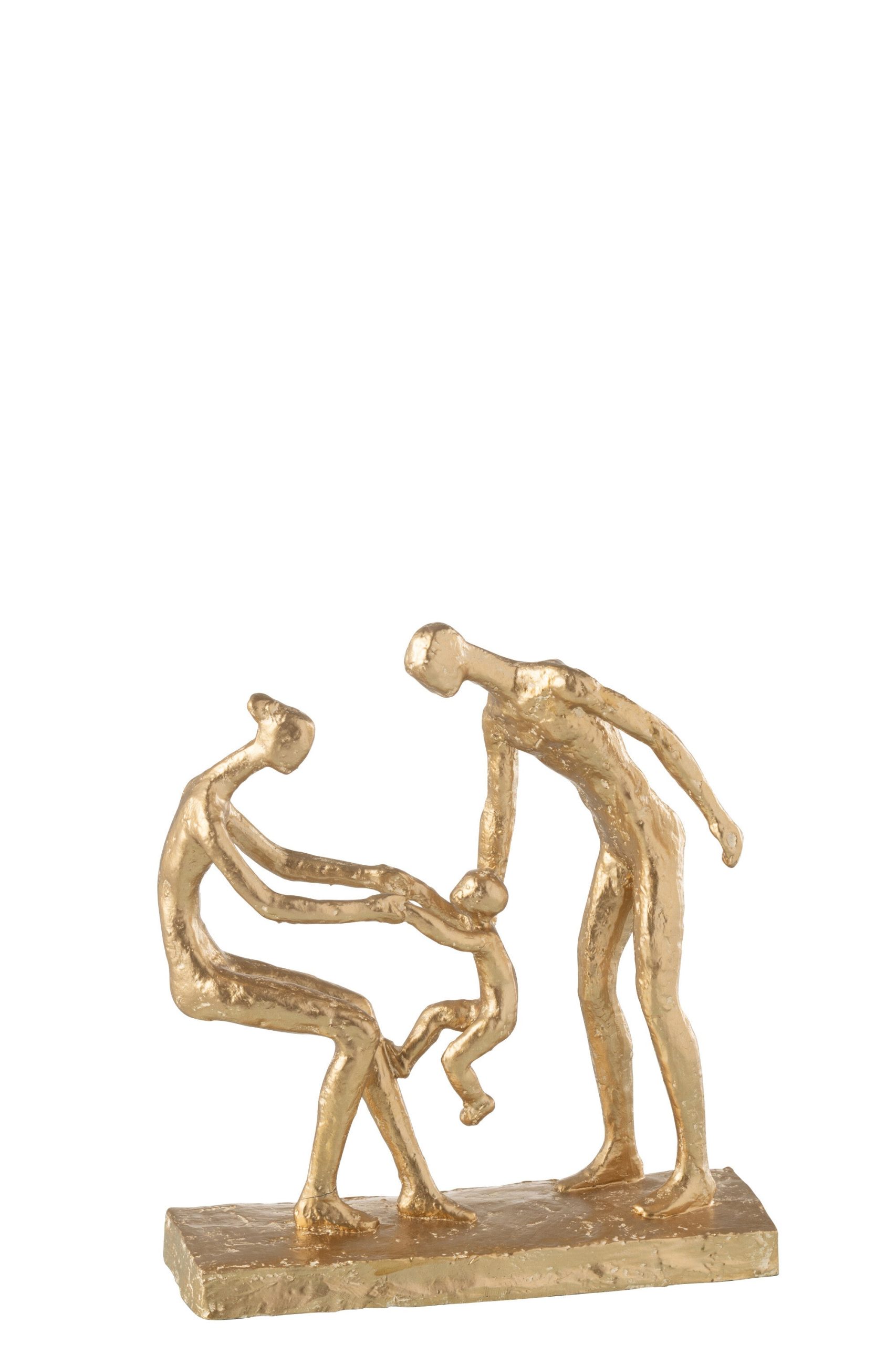 J-Line decoratie familie Draagt Kind - polyresin - goud