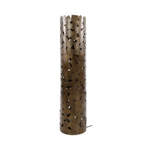 Giga Meubel Vloerlamp Patch Cylinder – Brons – 3-Lichts – 30x30x135cm