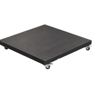 Special Hawaii granieten parasolvoet- 90kg-zwart gepolijst-verrijdbaar