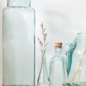 J-Line decoratie fles Werveling Rond Vierkant – glas – small – 3 stuks J-Line decoratie fles Werveling Rond Vierkant – glas – small – 3 stuks