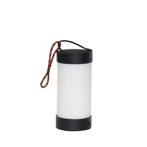 Hübsch lamp Camp – glas/ijzer – ø9xh21cm, integreret Hübsch lamp Camp – glas/ijzer – ø9xh21cm, integreret