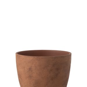 J-Line bloempot Rond – keramiek – bruin – large J-Line bloempot Rond – keramiek – bruin – large