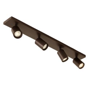 Highlight spot Mila – 4 lichts – 90 x 15 cm – bruin