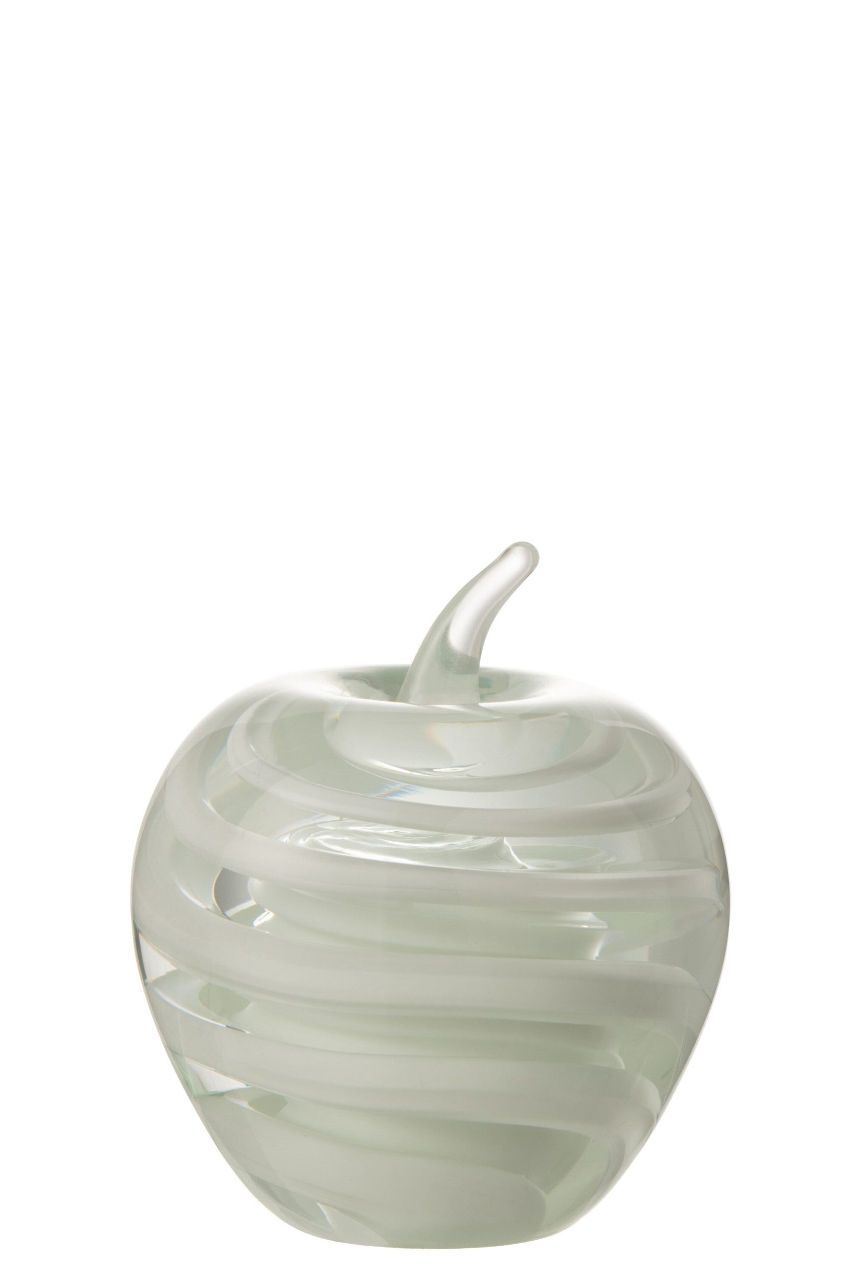 J-Line presse-papier Appel - glas - wit - large