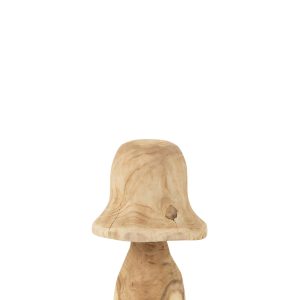 J-Line decoratie Paddenstoel Stolp – hout – naturel – medium J-Line decoratie Paddenstoel Stolp – hout – naturel – medium