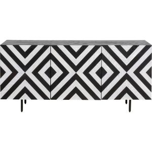 Kare Design Dressoir Arctic zwart en wit