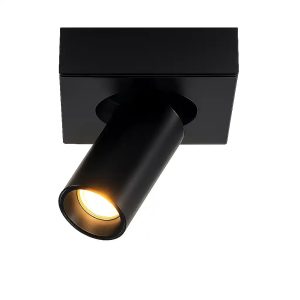 Highlight spot Eliano – 1 lichts – 10 x 12.5 cm – zwart