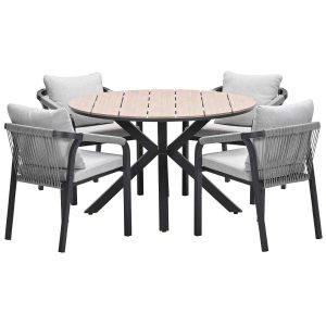 Garden Impressions tuinset Tarera – Tulli – taupe – Ø122×75 cm – 5-del