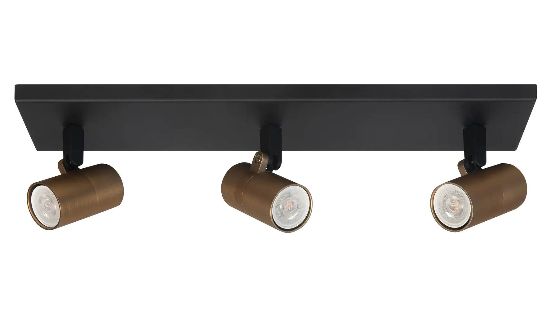Highlight spot Picollo - 3 lichts - 40 x 11 cm - zwart goud