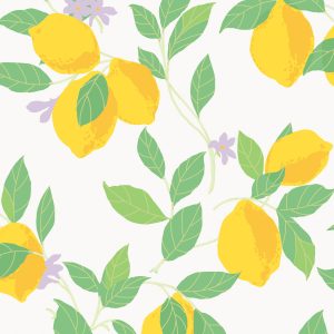 Envy Vliesbehang – Feeling Fruity Fresh – Geel/ Groen/Wit – 10mx52cm Envy Vliesbehang – Feeling Fruity Fresh – Geel/ Groen/Wit – 10mx52cm