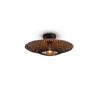 GOOD&MOJO plafonnière Kalimantan – zwart – Ø44cm GOOD&MOJO plafonnière Kalimantan – zwart – Ø44cm