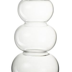 J-Line vaas Bol – glas – transparant – large – 36 cm hoog