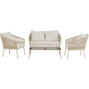 Kare Design Tuinmeubilair Elba 4-Zits creme
