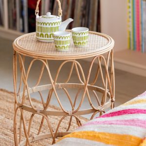J-Line kop + theepot Strepen – keramiek – groen – set van 3