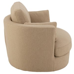 J-Line loungestoel Swiv – hout/textiel – beige