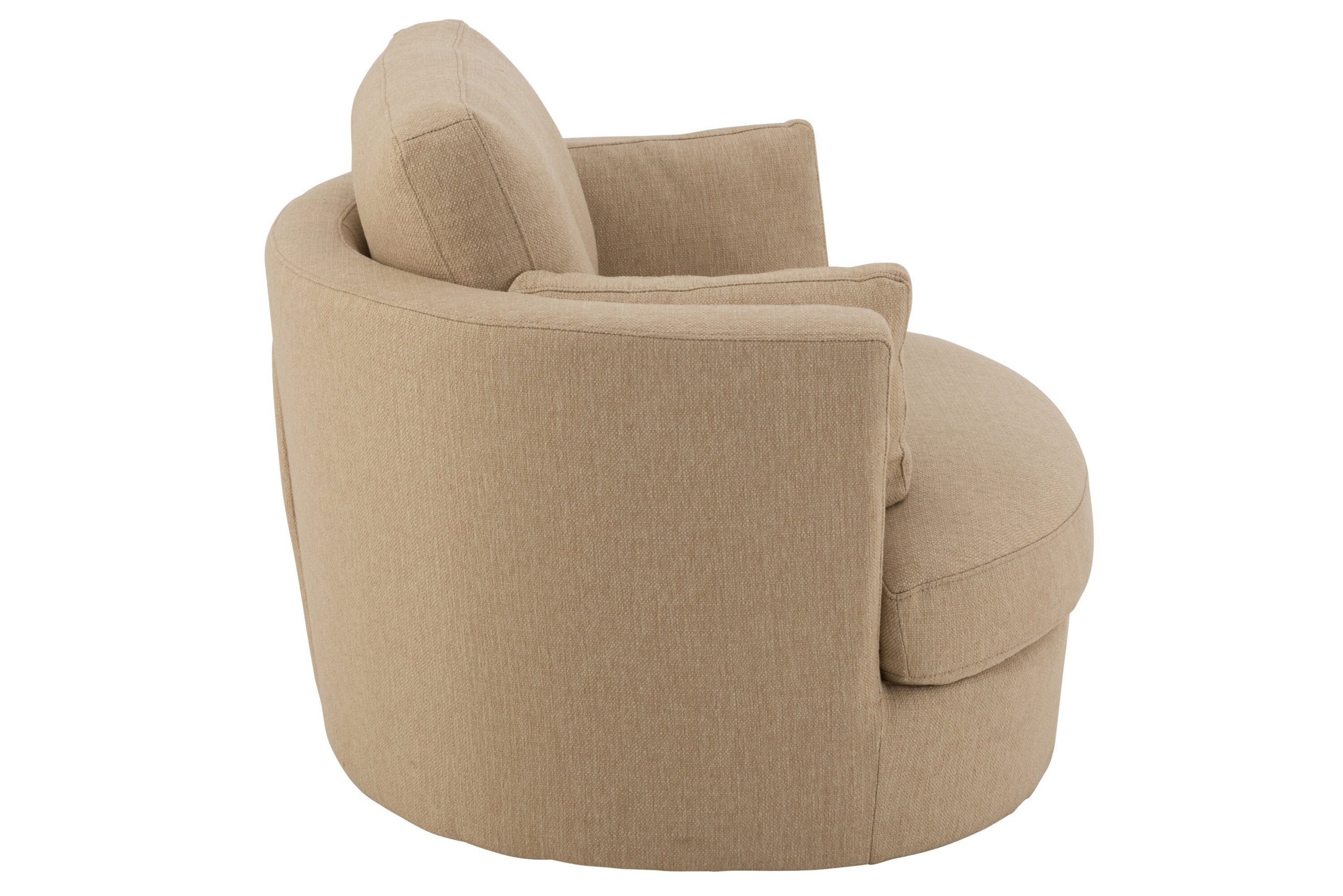 J-Line loungestoel Swiv - hout/textiel - beige