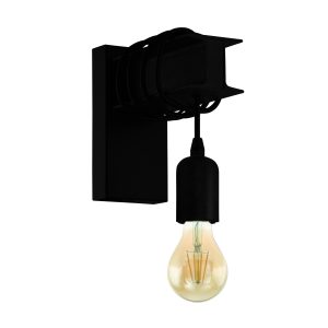EGLO wandlamp Townshend 6 – e27 – 19 cm – zwart EGLO wandlamp Townshend 6 – e27 – 19 cm – zwart