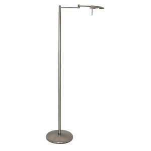 Freelight vloerlamp Piattino – 1 lichts – 25 x 120 cm – mat chroom Freelight vloerlamp Piattino – 1 lichts – 25 x 120 cm – mat chroom