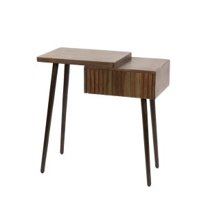 Giga Meubel Nachtkastje Carve Links – Bruin Acaciahout – 60x30x61cm Giga Meubel Nachtkastje Carve Links – Bruin Acaciahout – 60x30x61cm
