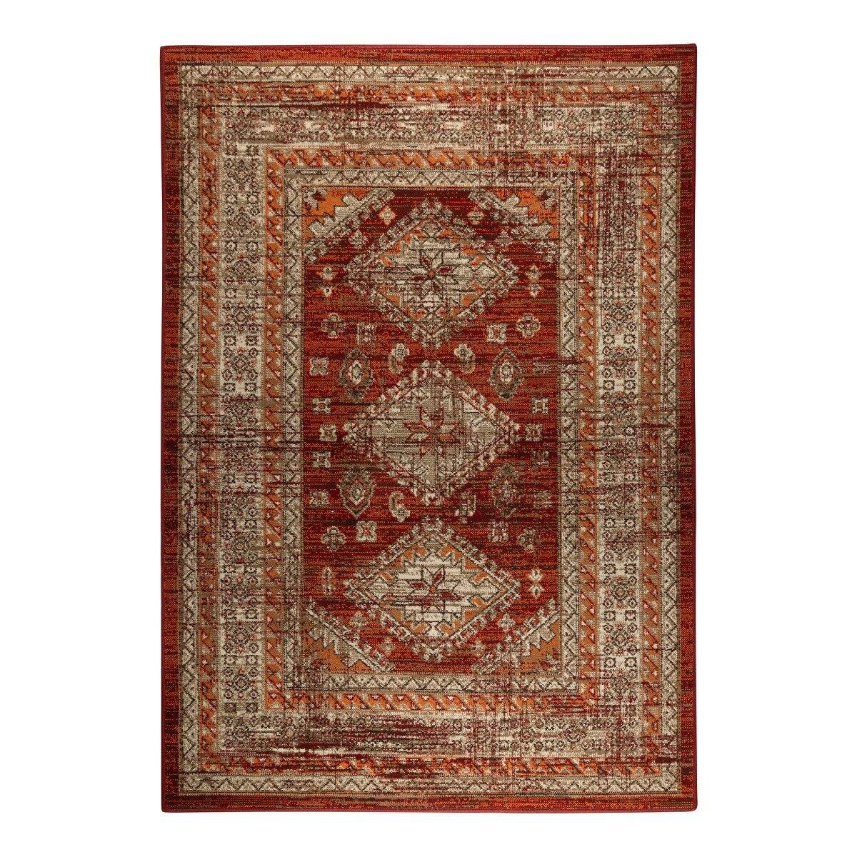 Interieur05 vintage vloerkleed Aila - oranje - 160x 230 cm
