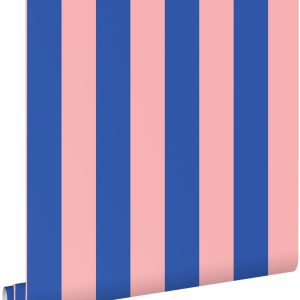 ESTAhome behang strepen licht roze en blauw – 53 cm x 10.05 m – 139907 ESTAhome behang strepen licht roze en blauw – 53 cm x 10.05 m – 139907