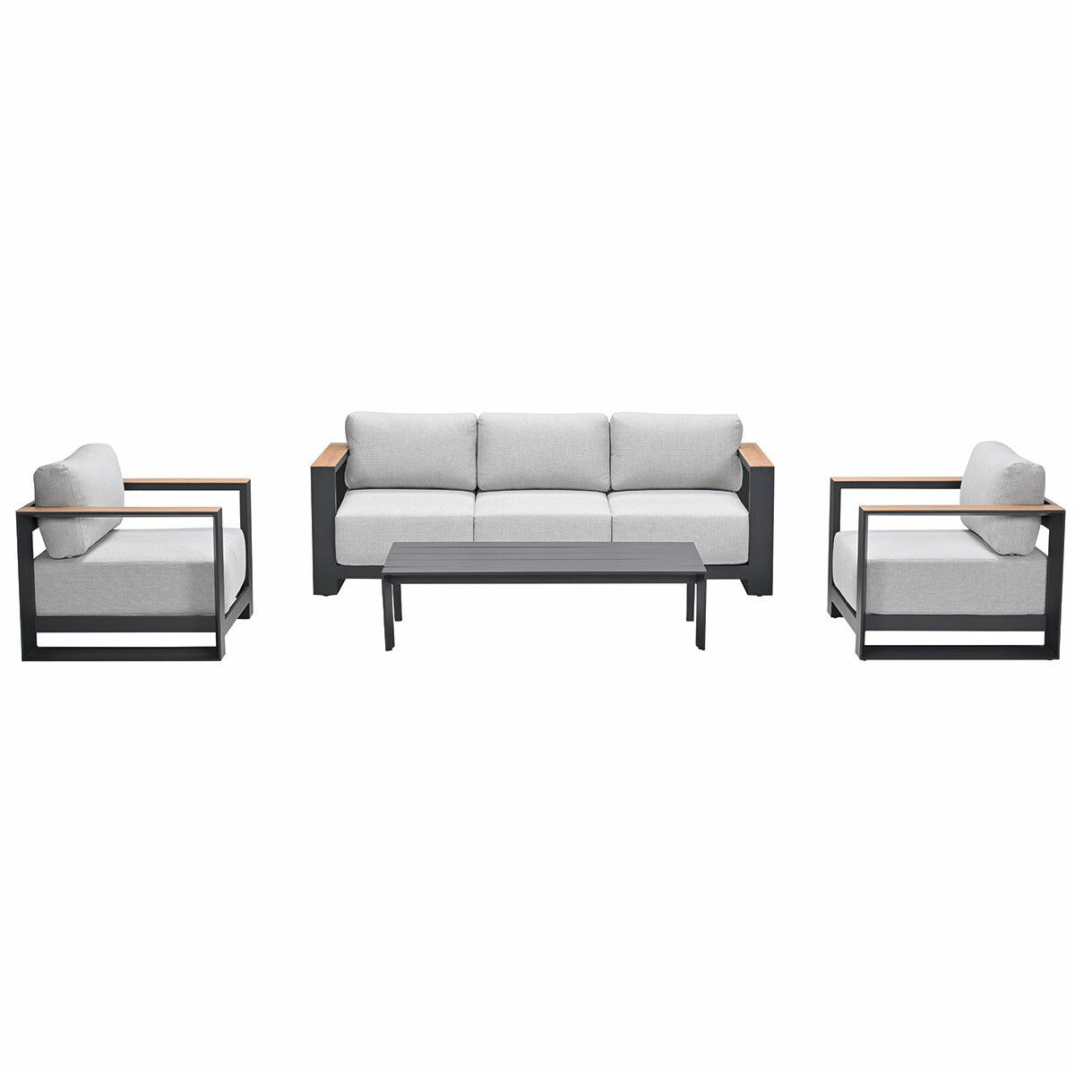 Garden Impressions loungeset Malakka valley sand - 4-delig