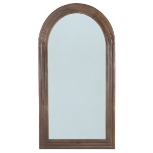Giga Meubel Spiegel Esther – Staand Donkerbruin Hout – 94x4x178cm