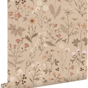 ESTAhome behang veldbloemen zand beige – 53 cm x 10.05 m – 139840 ESTAhome behang veldbloemen zand beige – 53 cm x 10.05 m – 139840