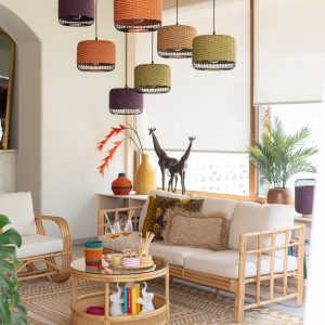 J-Line hanglamp – metaal – paars
