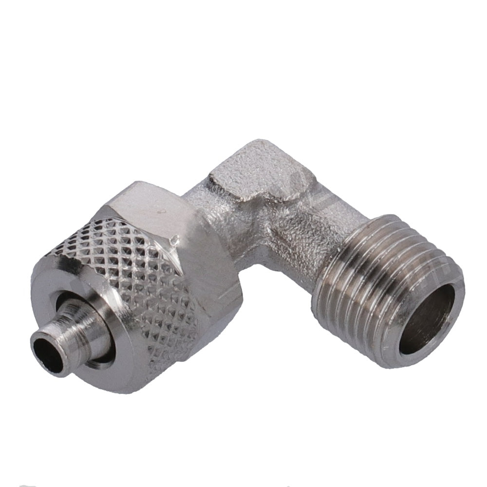 Fitting – 1/8″ M – 6/4 – Curved – Haaks – Messing – Nickel Plated