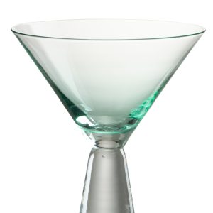 J-Line glas cocktail Lewis – glas – azuur – 4 stuks J-Line glas cocktail Lewis – glas – azuur – 4 stuks