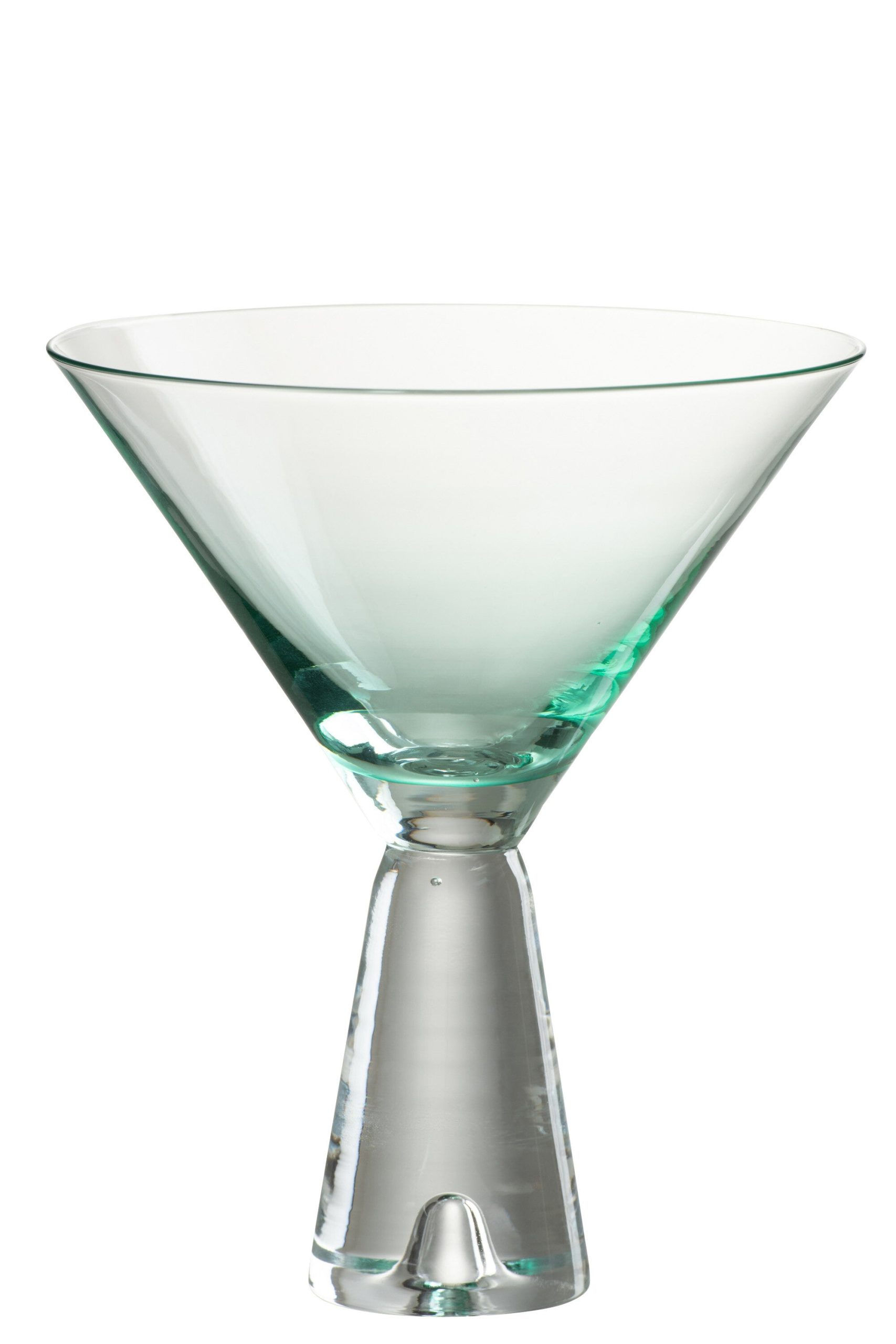 J-Line glas cocktail Lewis - glas - azuur - 4 stuks