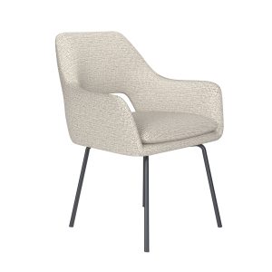 Housecraft Living Mos Eetkamerstoel Metaal Off-White – Beige
