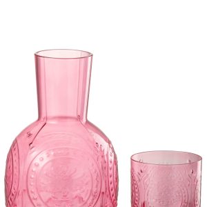 J-Line karaf + glas Maya – glas – fuchsia J-Line karaf + glas Maya – glas – fuchsia