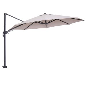 Garden Impressions zweefparasol Hawaii zand 350×350 cm + 90 kg voet en Garden Impressions zweefparasol Hawaii zand 350×350 cm + 90 kg voet en