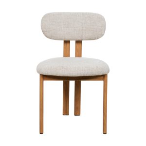 Giga Meubel Eetkamerstoel Noor – Stof/Staal – Beige/Naturel – Set van Giga Meubel Eetkamerstoel Noor – Stof/Staal – Beige/Naturel – Set van