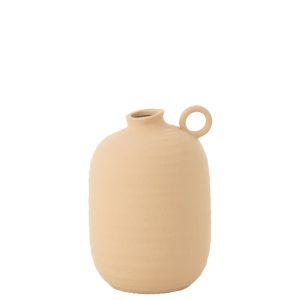 J-Line vaas Cassia – keramiek – beige – small – 27 cm hoog J-Line vaas Cassia – keramiek – beige – small – 27 cm hoog