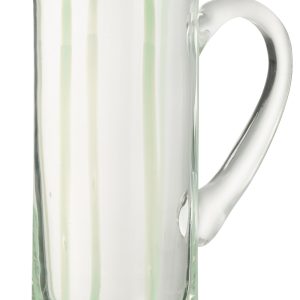 J-Line karaf Strepen – glas – transparant/groen J-Line karaf Strepen – glas – transparant/groen