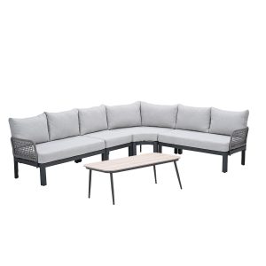 Garden Impressions Loungeset Milan 5-delig – donker grijs Garden Impressions Loungeset Milan 5-delig – donker grijs