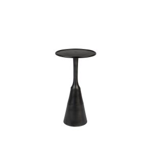Housecraft Living Noah Bijzettafel Rond Metaal 35x 35 cm Zwart