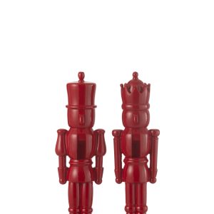 J-Line figuur Notenkraker – polyresin – blinkend rood – small – 2 stuk J-Line figuur Notenkraker – polyresin – blinkend rood – small – 2 stuk