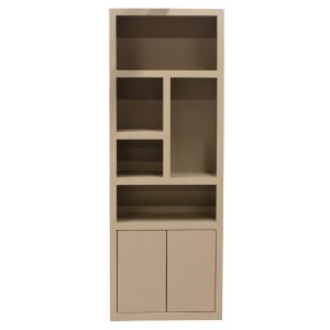 Giga Meubel Wandkast Xander – Hout/Hardhout – Beige – 80x45x220cm Giga Meubel Wandkast Xander – Hout/Hardhout – Beige – 80x45x220cm