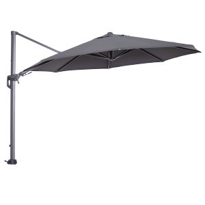 Garden Impressions zweefparasol Hawaii donker grijs 350×350 cm + 90 kg