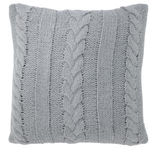 J-Line kussen Twist – polyester – grijs J-Line kussen Twist – polyester – grijs