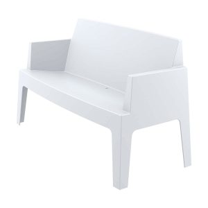 Garden Impressions tuinbank Box wit – L138 cm