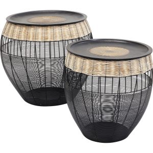 Kare Design Bijzettafel African Drums (2/Set) Kare Design Bijzettafel African Drums (2/Set)