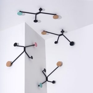 Gazzda Hook coat rack inner corners – wandkapstok black Gazzda Hook coat rack inner corners – wandkapstok black